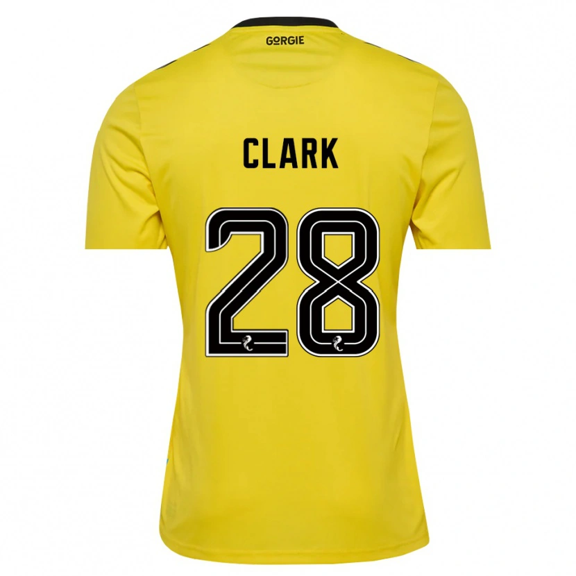 Danxen Herren Zander Clark #28 Trikot Gelb Rot Schwarz Torwarttrikot 2025/26 Schweiz