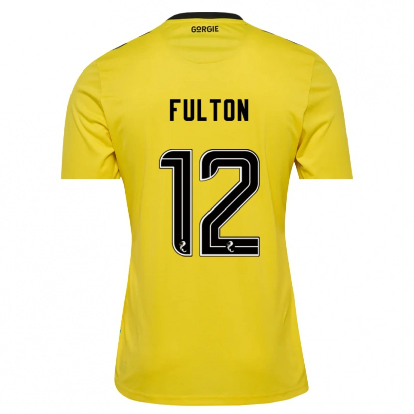 Danxen Herren Ryan Fulton #12 Trikot Gelb Rot Schwarz Torwarttrikot 2025/26 Schweiz