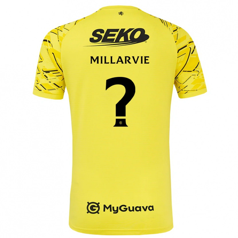 Danxen Herren Jaden Millarvie #0 Trikot Gelb Schwarz Torwarttrikot 2025/26 Schweiz
