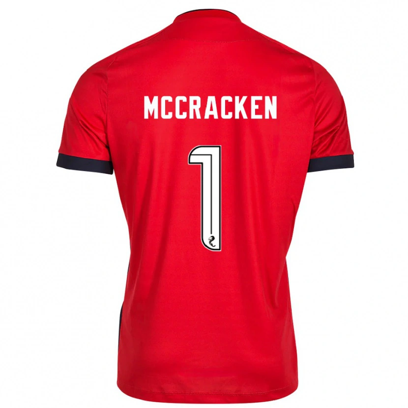 Danxen Herren Jon McCracken #1 Trikot Rot Weiß Torwarttrikot 2025/26 Schweiz