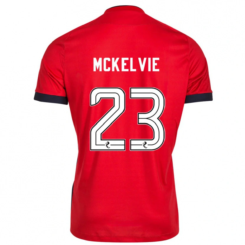 Danxen Herren Lewis McKelvie #23 Trikot Rot Weiß Torwarttrikot 2025/26 Schweiz