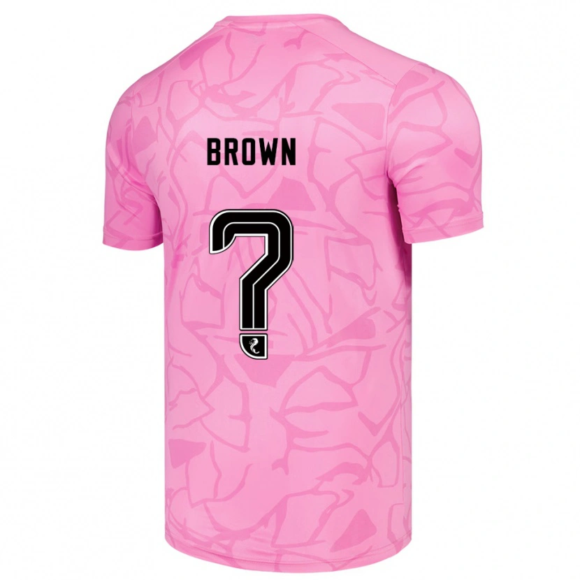 Danxen Herren Fraser Brown #0 Trikot Pink Schwarz Torwarttrikot 2025/26 Schweiz
