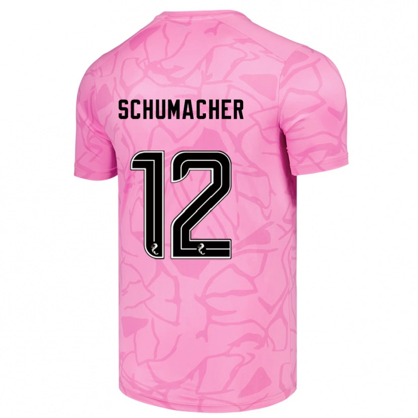 Danxen Herren Noa Schumacher #12 Trikot Pink Schwarz Torwarttrikot 2025/26 Schweiz
