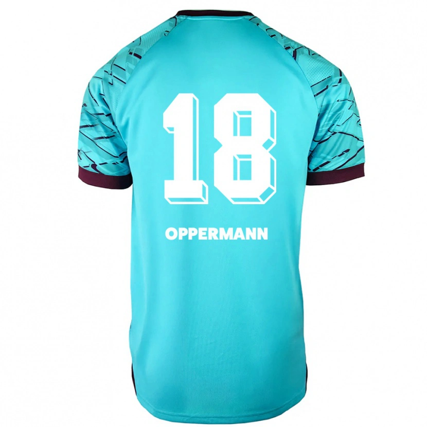 Danxen Herren Leo Oppermann #18 Trikot Himmelblau Lila Torwarttrikot 2025/26 Schweiz