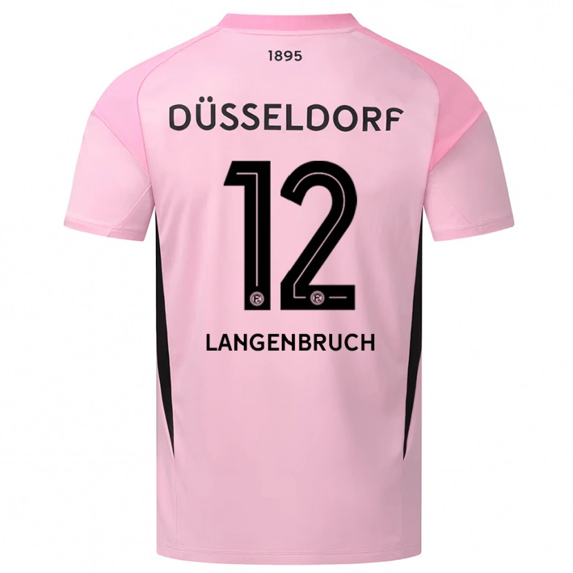 Danxen Herren Linus Langenbruch #12 Trikot Rosa Schwarz Torwarttrikot 2025/26 Schweiz