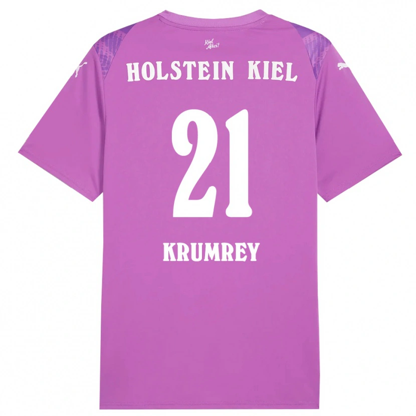Danxen Herren Jonas Krumrey #21 Trikot Lila Weiß Torwarttrikot 2025/26 Schweiz