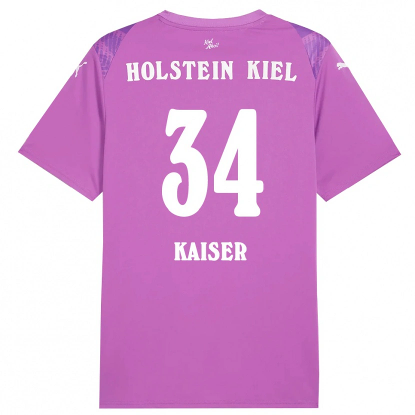 Danxen Herren Konstantin Kaiser #34 Trikot Lila Weiß Torwarttrikot 2025/26 Schweiz