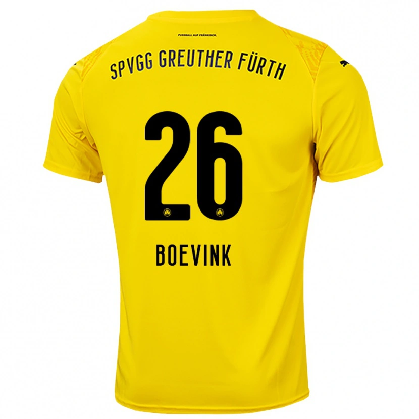 Danxen Herren Pelle Boevink #26 Trikot Gelb Schwarz Torwarttrikot 2025/26 Schweiz