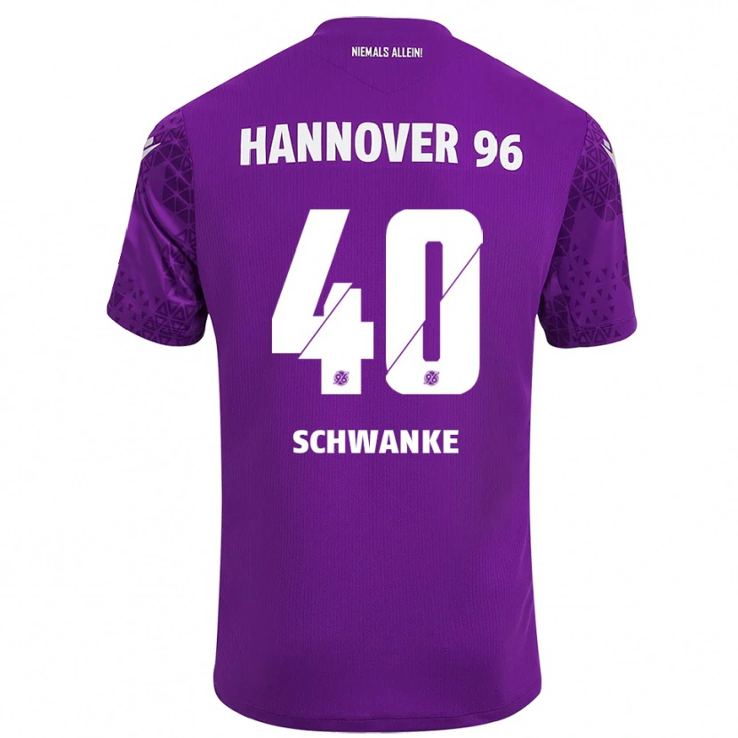 Danxen Herren Jonas Schwanke #40 Trikot Lila Weiß Torwarttrikot 2025/26 Schweiz