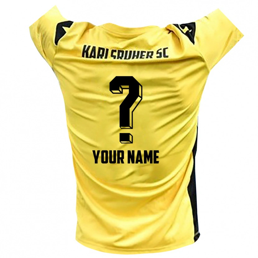 Danxen Herren Karlsruher SC Trikot Gelb Schwarz Torwarttrikot 2025/26 Schweiz