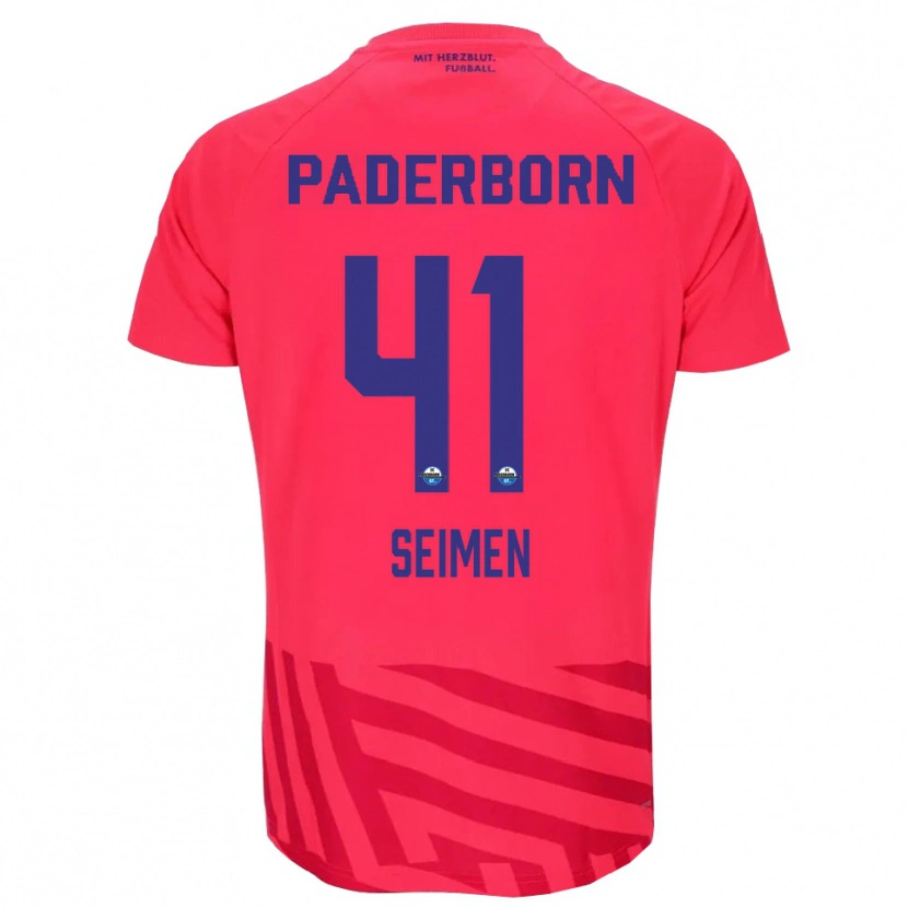 Danxen Herren Dennis Seimen #41 Trikot Rot Schwarz Torwarttrikot 2025/26 Schweiz