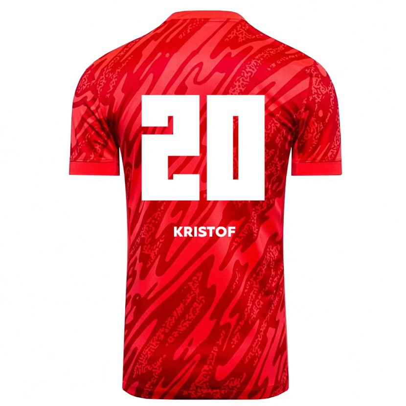 Danxen Herren Nicolas Kristof #20 Trikot Rot Weiß Torwarttrikot 2025/26 Schweiz