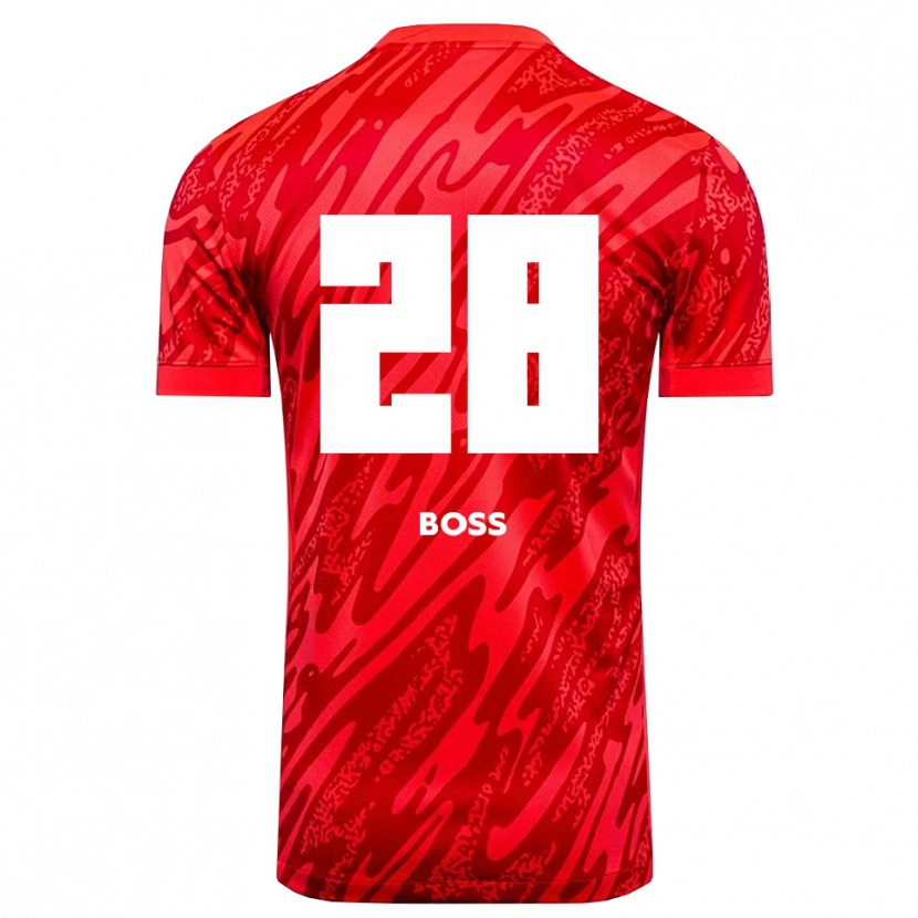 Danxen Herren Tim Boss #28 Trikot Rot Weiß Torwarttrikot 2025/26 Schweiz