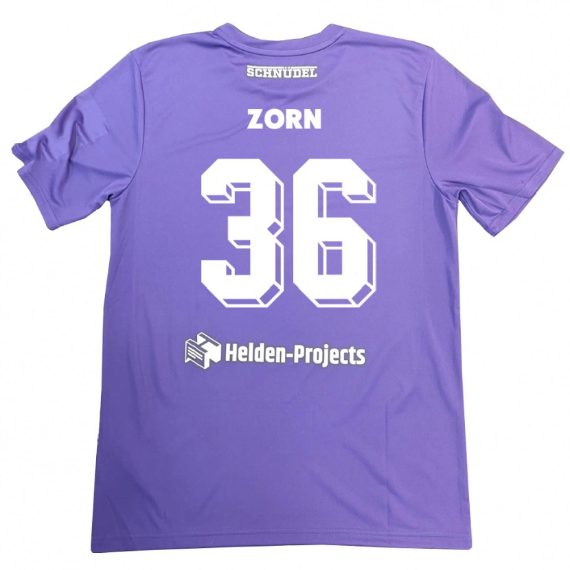 Danxen Herren Emil Zorn #36 Trikot Lila Weiß Torwarttrikot 2025/26 Schweiz