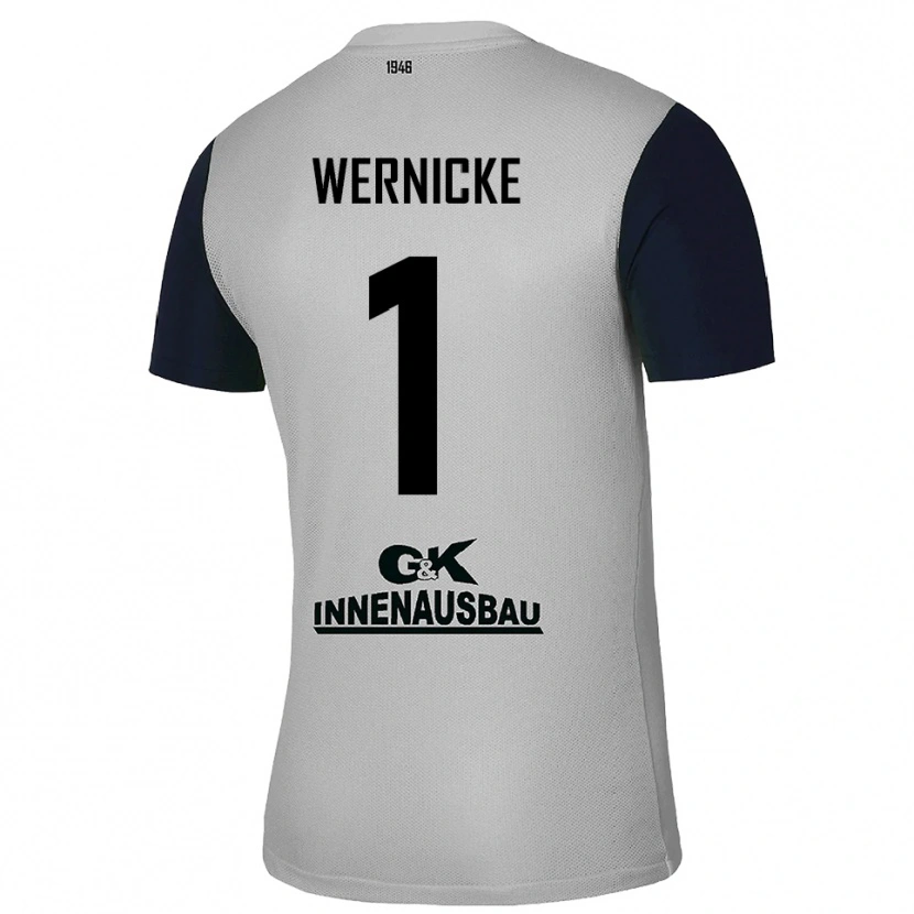 Danxen Herren Samuli Wernicke #1 Trikot Grau Schwarz Torwarttrikot 2025/26 Schweiz
