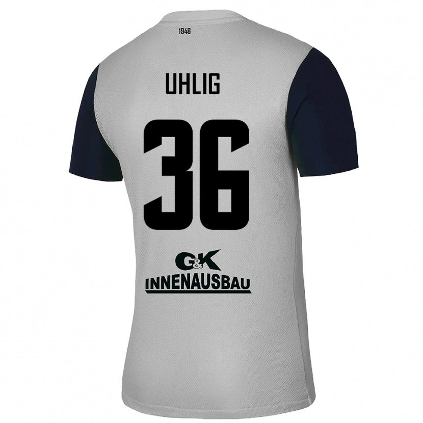 Danxen Herren Max Uhlig #36 Trikot Grau Schwarz Torwarttrikot 2025/26 Schweiz
