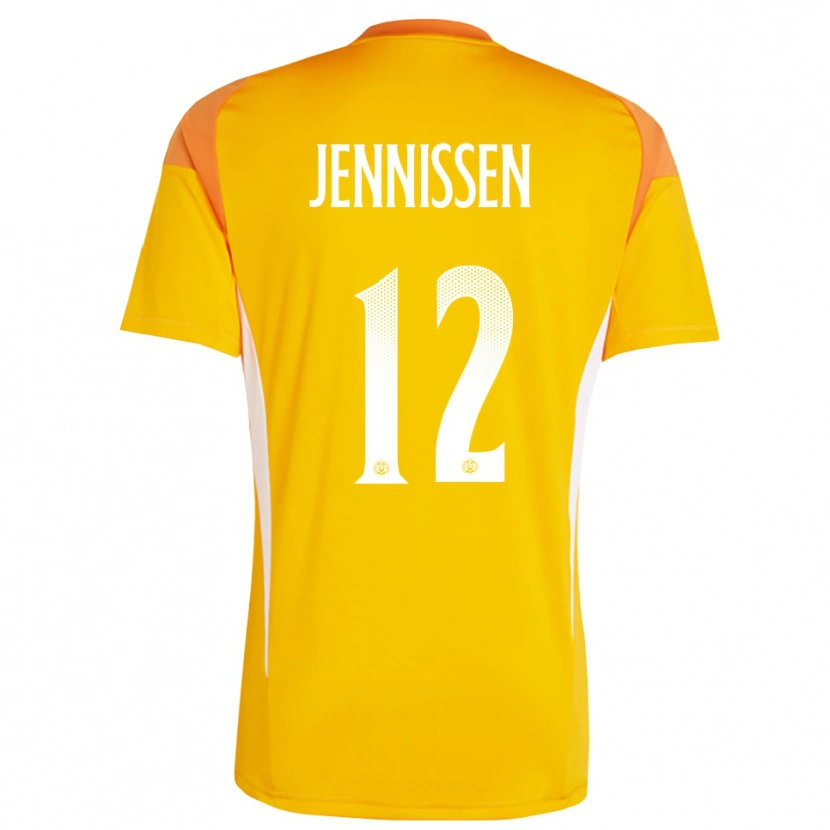 Danxen Herren Laurenz Jennissen #12 Trikot Orange Weiß Torwarttrikot 2025/26 Schweiz