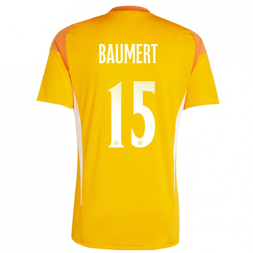 Danxen Herren Moritz Baumert #15 Trikot Orange Weiß Torwarttrikot 2025/26 Schweiz