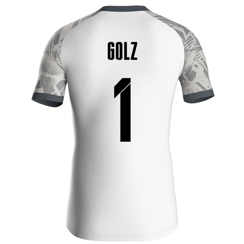 Danxen Herren Jakob Golz #1 Trikot Grau Weiß Torwarttrikot 2025/26 Schweiz