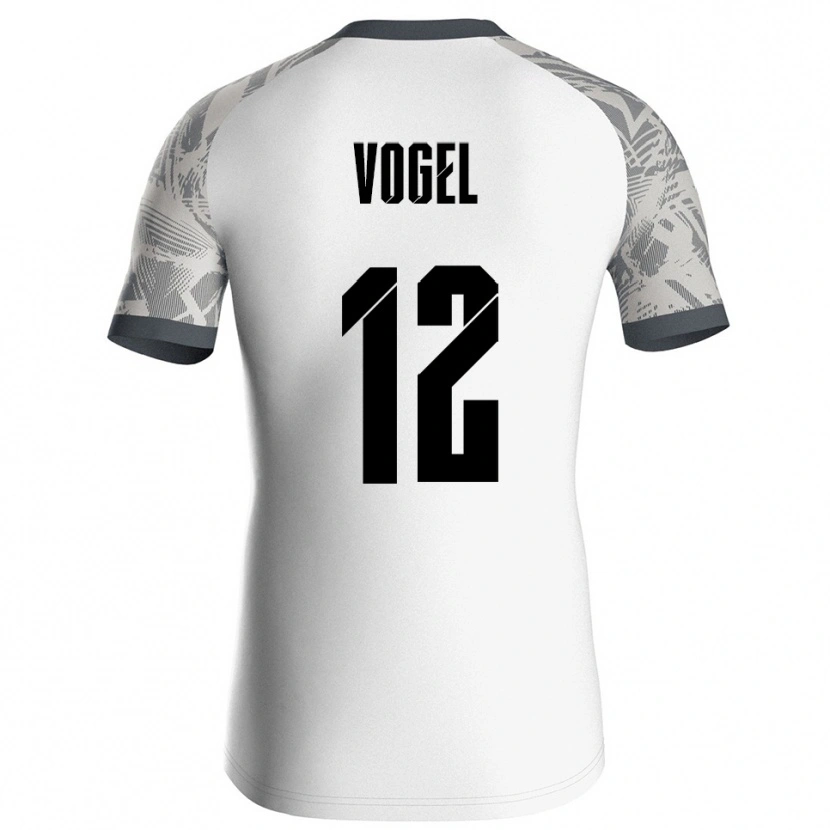 Danxen Herren Colin Vogel #12 Trikot Grau Weiß Torwarttrikot 2025/26 Schweiz