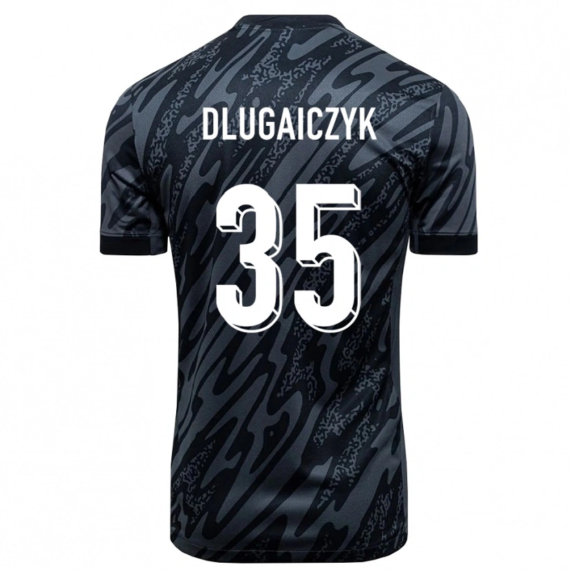 Danxen Herren Alexander Dlugaiczyk #35 Trikot Schwarzgrau Torwarttrikot 2025/26 Schweiz