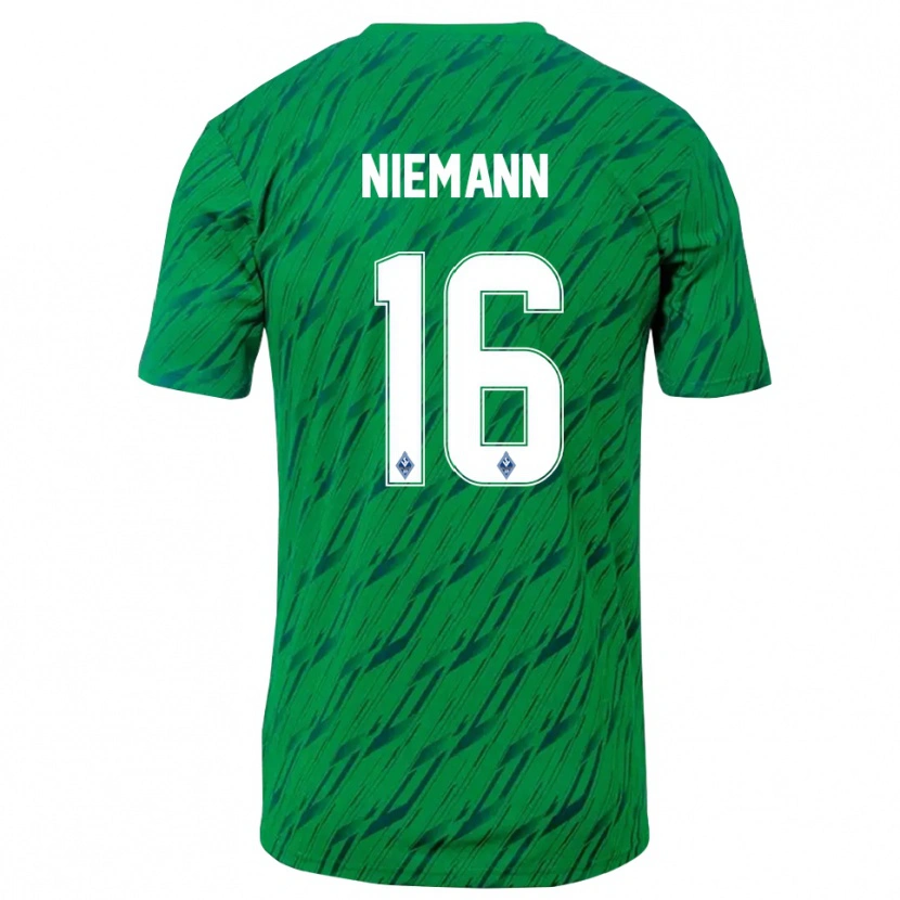 Danxen Herren Jan Niemann #16 Trikot Grün Weiß Torwarttrikot 2025/26 Schweiz
