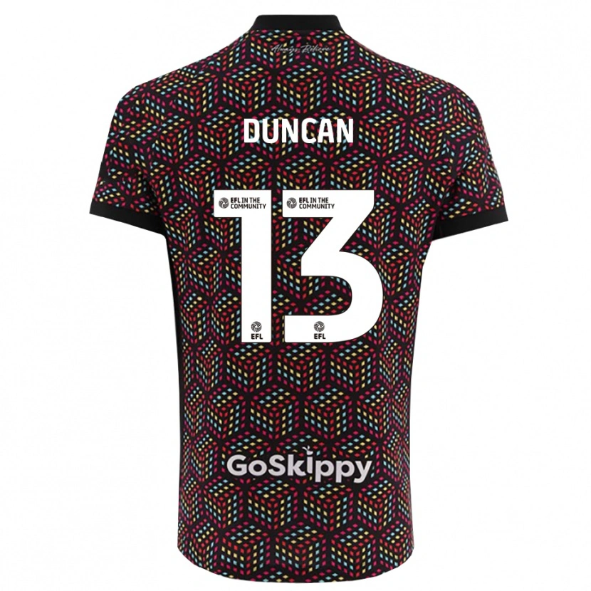 Danxen Herren Joe Duncan #13 Trikot Schwarz Weiß Torwarttrikot 2025/26 Schweiz