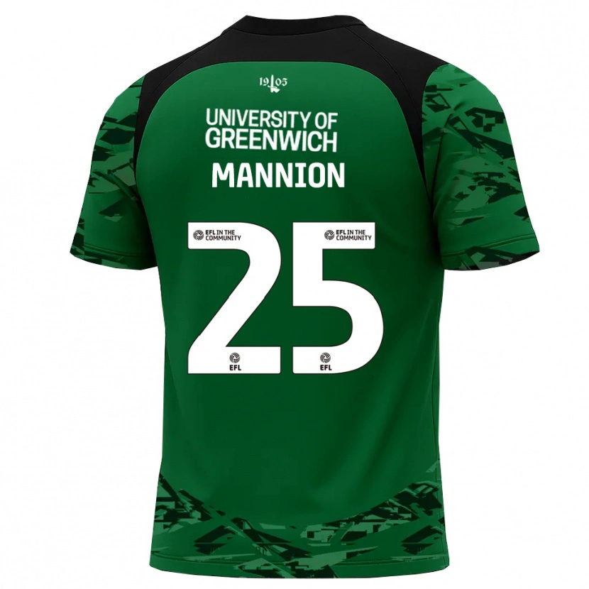 Danxen Herren Will Mannion #25 Trikot Grün Schwarz Torwarttrikot 2025/26 Schweiz
