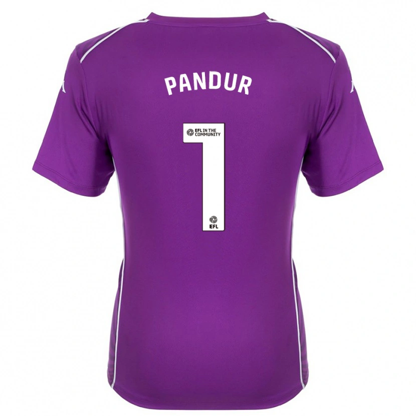 Danxen Herren Ivor Pandur #1 Trikot Violett Weiß Torwarttrikot 2025/26 Schweiz