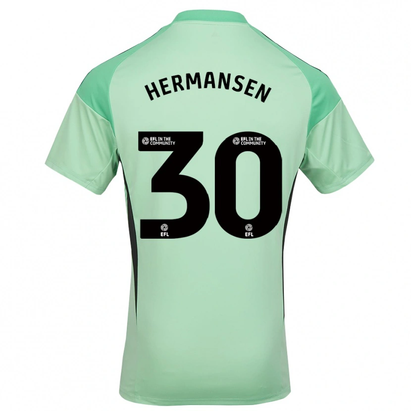 Danxen Herren Mads Hermansen #30 Trikot Hellgrün Schwarz Torwarttrikot 2025/26 Schweiz