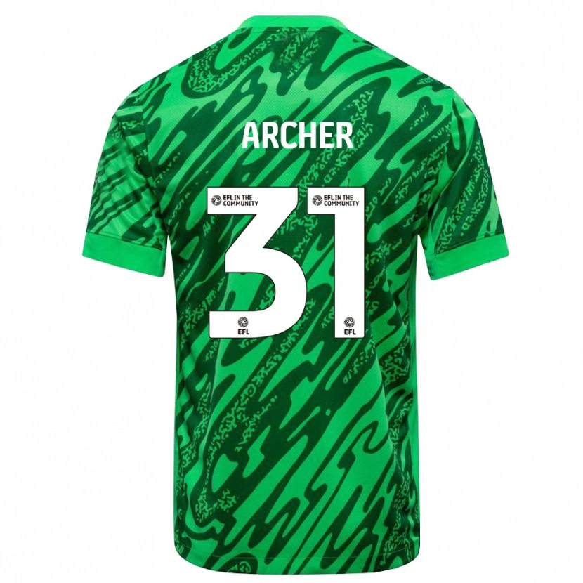 Danxen Herren Jordan Archer #31 Trikot Waldgrün Torwarttrikot 2025/26 Schweiz