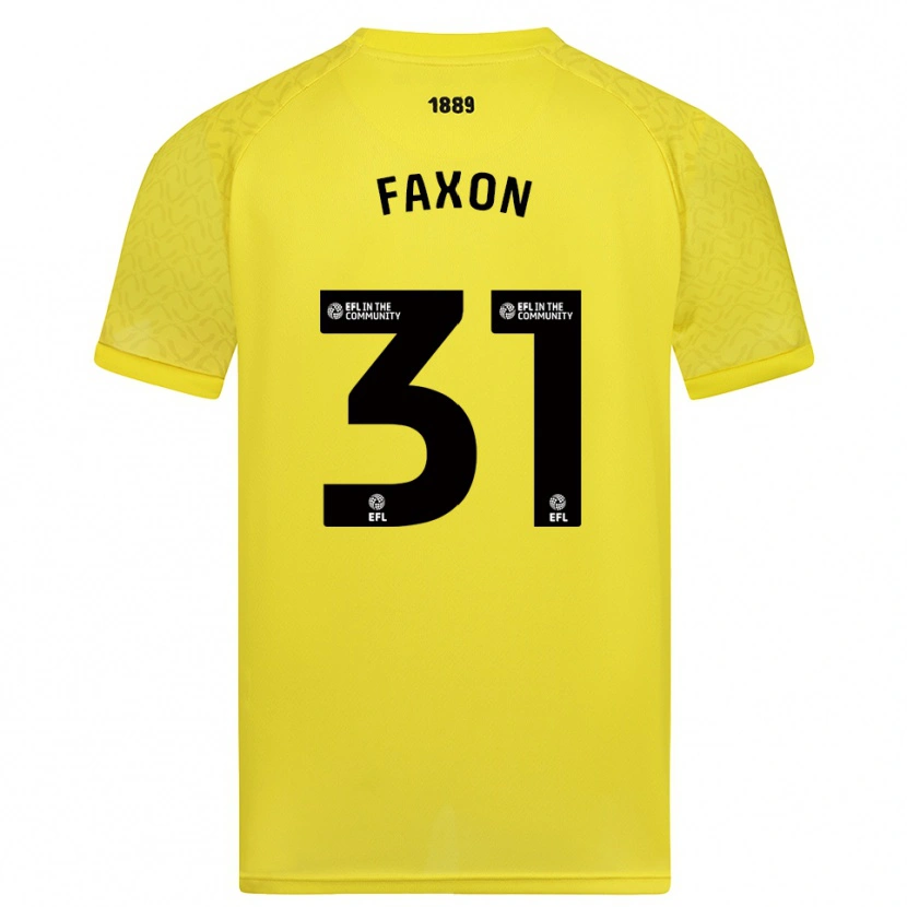 Danxen Herren Luke Faxon #31 Trikot Gelb Schwarz Torwarttrikot 2025/26 Schweiz