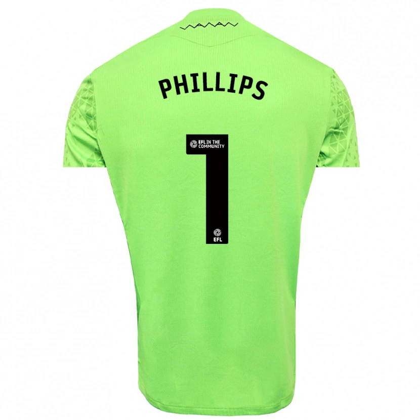 Danxen Herren Jack Phillips #1 Trikot Limettengrün Schwarz Torwarttrikot 2025/26 Schweiz