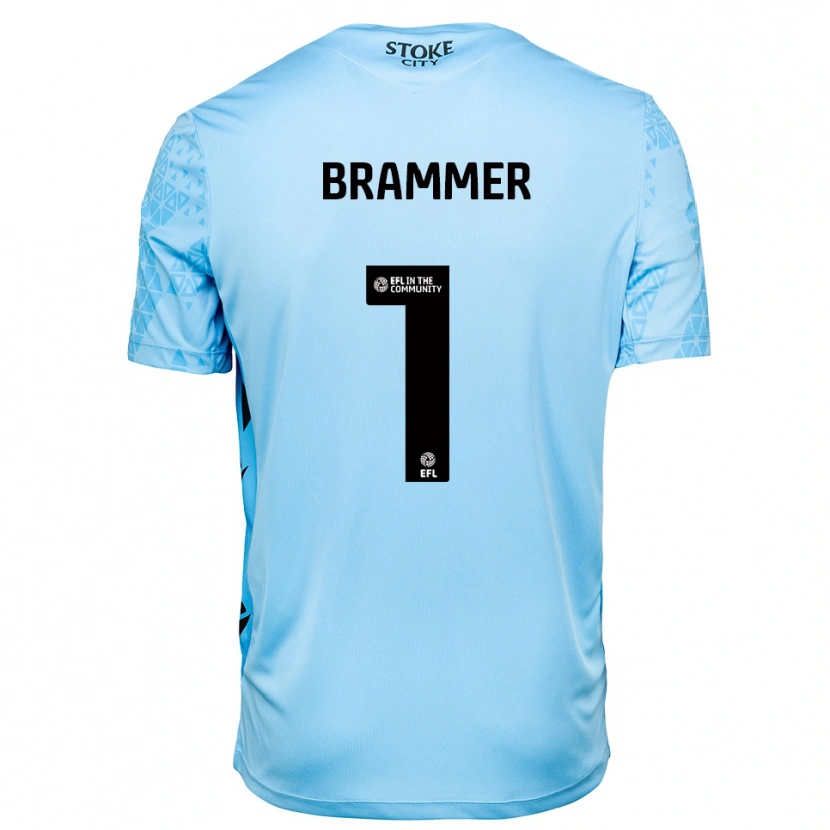 Danxen Herren Ruben Brammer #1 Trikot Himmelblau Schwarz Torwarttrikot 2025/26 Schweiz