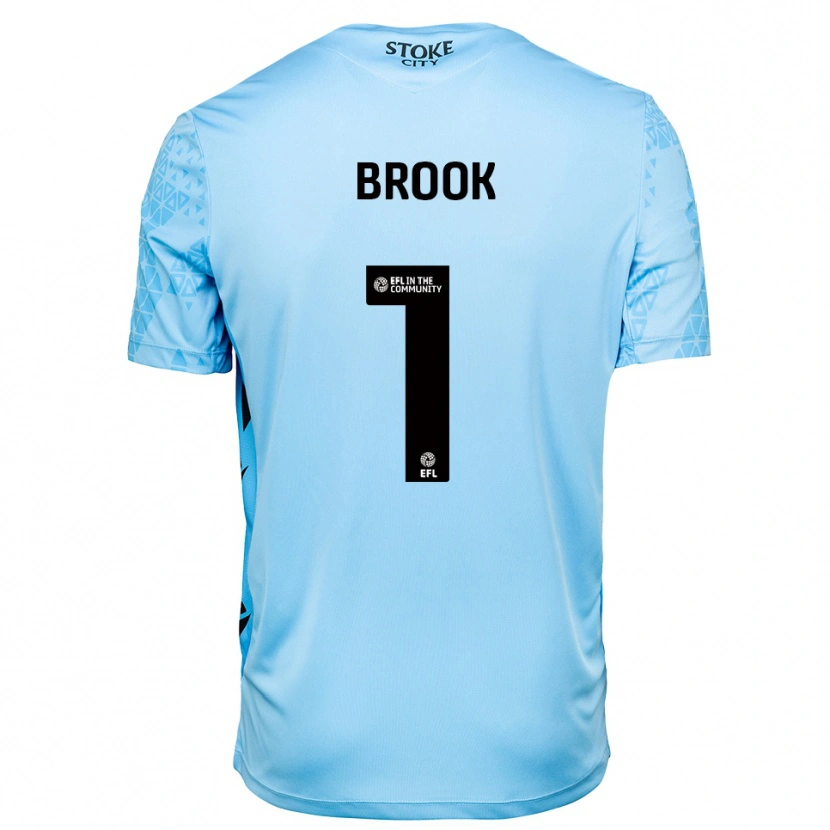Danxen Herren Dominic Brook #1 Trikot Himmelblau Schwarz Torwarttrikot 2025/26 Schweiz