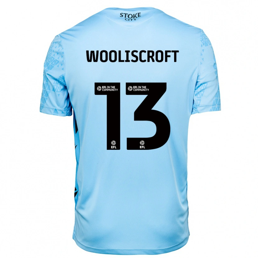 Danxen Herren Morgan Wooliscroft #13 Trikot Himmelblau Schwarz Torwarttrikot 2025/26 Schweiz