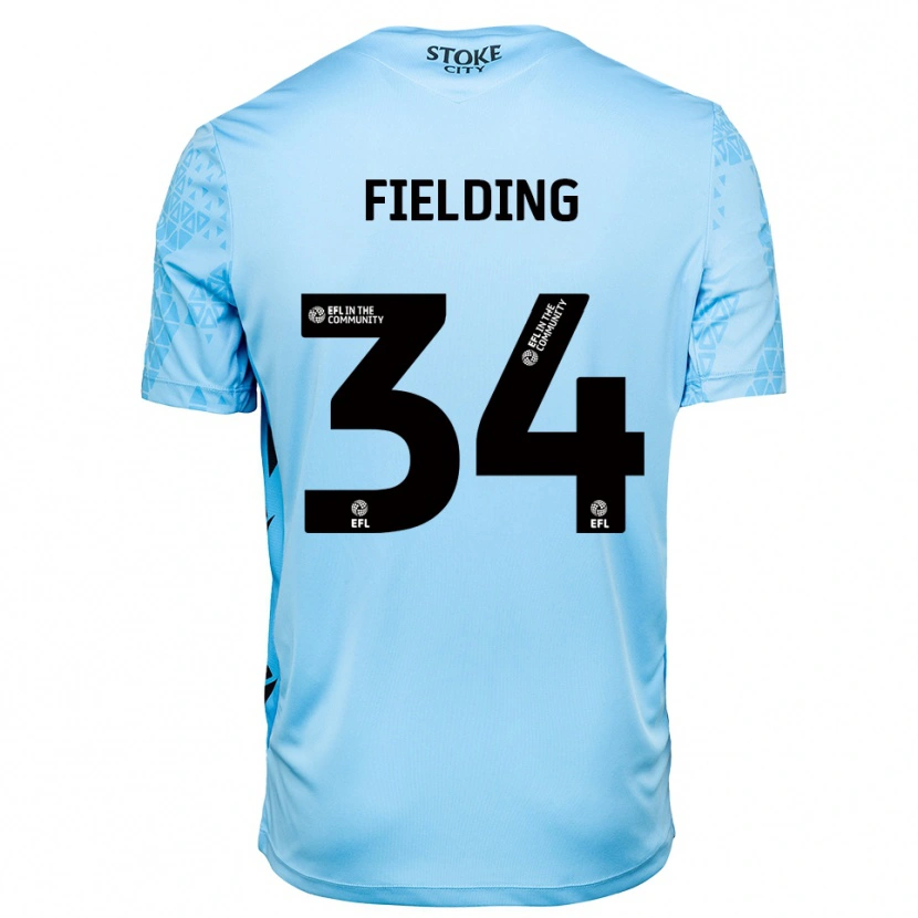 Danxen Herren Frank Fielding #34 Trikot Himmelblau Schwarz Torwarttrikot 2025/26 Schweiz