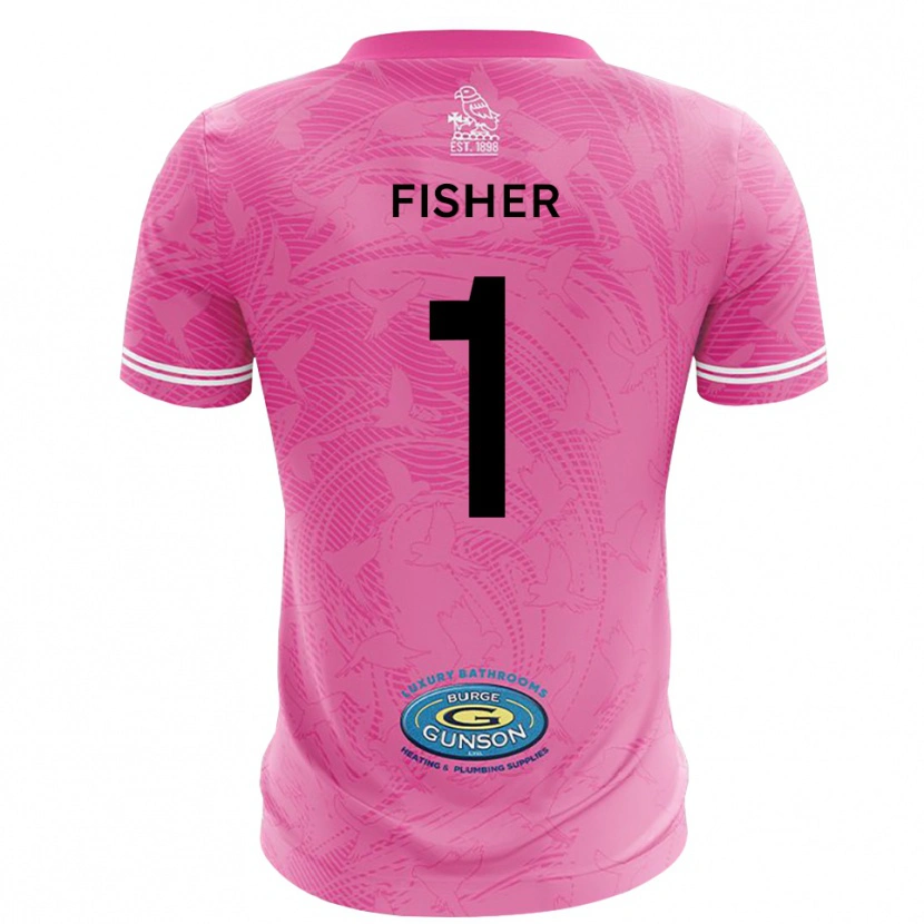 Danxen Herren Tobias Fisher #1 Trikot Pink Weiß Torwarttrikot 2025/26 Schweiz
