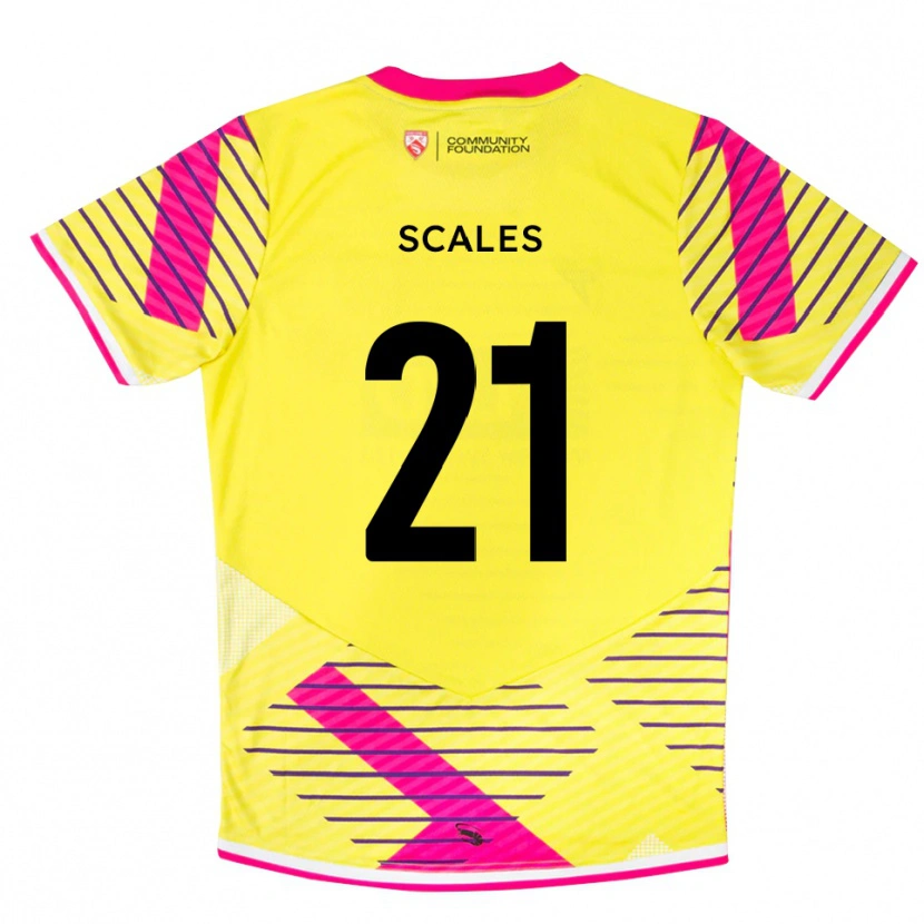 Danxen Herren Alfie Scales #21 Trikot Gelb Pink Torwarttrikot 2025/26 Schweiz