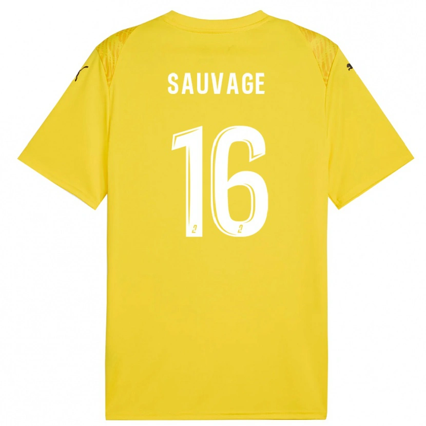 Danxen Herren Alexis Sauvage #16 Trikot Gelb Weiß Torwarttrikot 2025/26 Schweiz