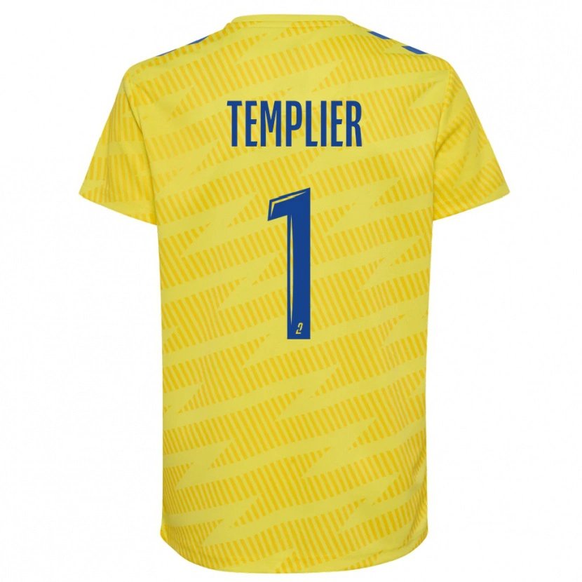 Danxen Herren Emma Templier #1 Trikot Gelb Blau Torwarttrikot 2025/26 Schweiz