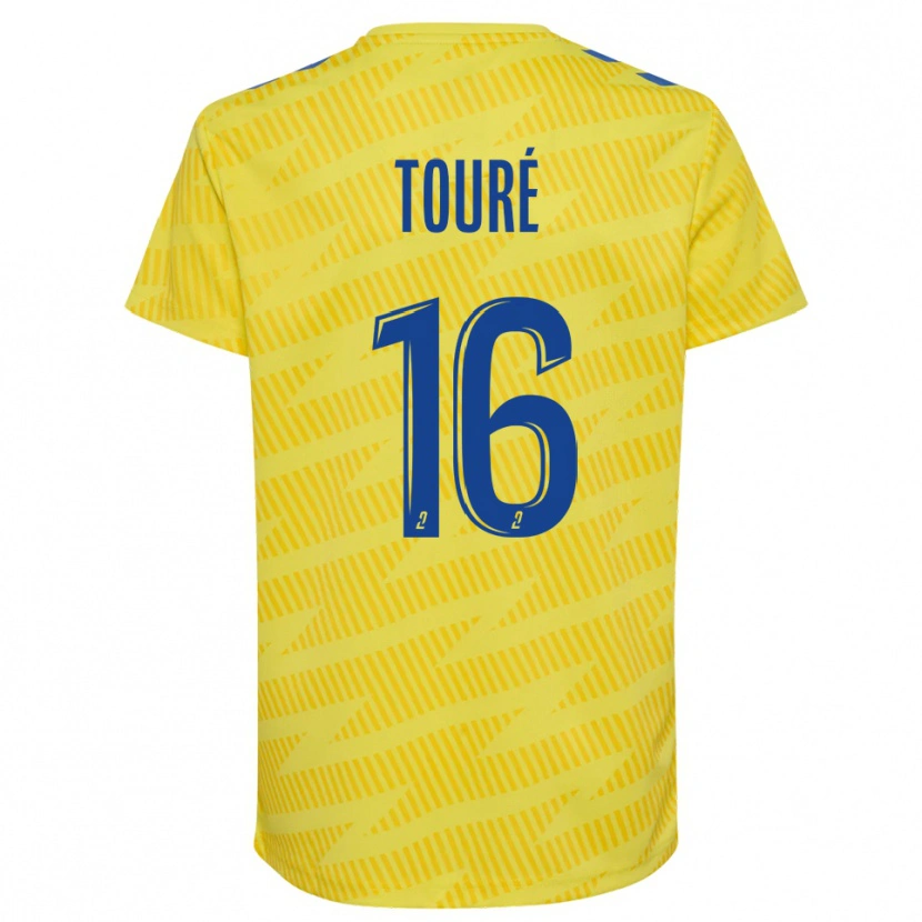 Danxen Herren Issiaka Touré #16 Trikot Gelb Blau Torwarttrikot 2025/26 Schweiz