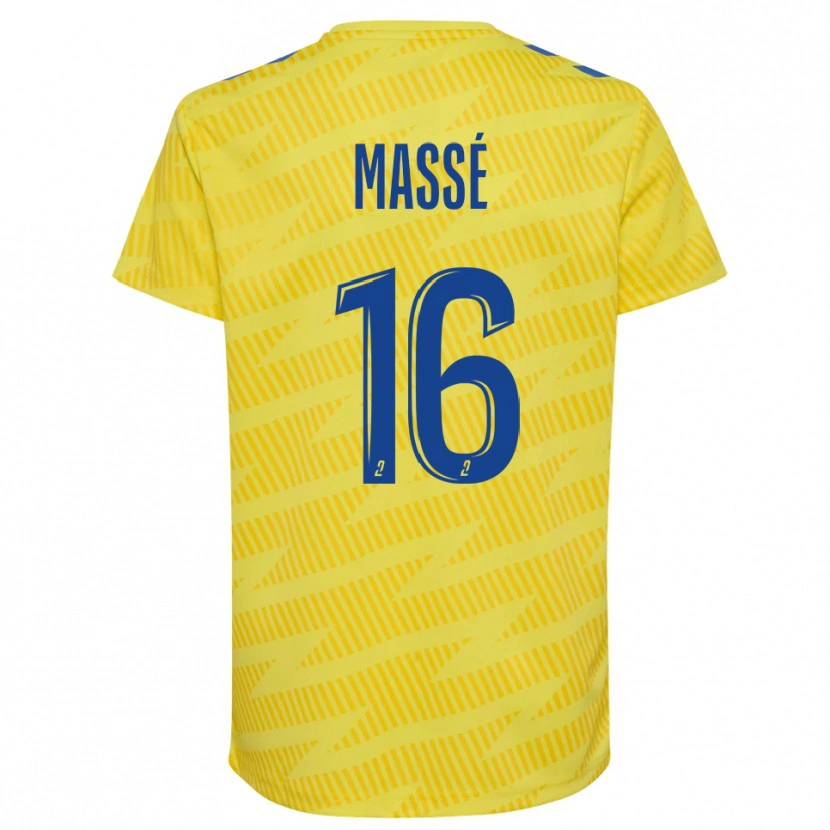 Danxen Herren Maël Massé #16 Trikot Gelb Blau Torwarttrikot 2025/26 Schweiz