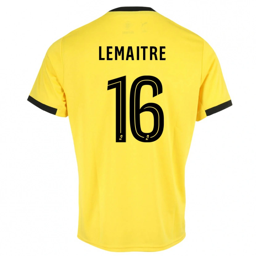 Danxen Herren Nicolas Lemaître #16 Trikot Gelb Schwarz Torwarttrikot 2025/26 Schweiz