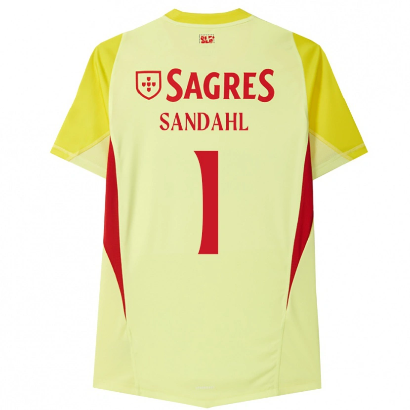 Danxen Herren Alexander Sandahl #1 Trikot Gelb Rot Torwarttrikot 2025/26 Schweiz