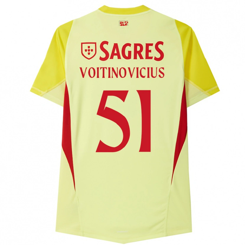 Danxen Herren Arnas Voitinovičius #51 Trikot Gelb Rot Torwarttrikot 2025/26 Schweiz