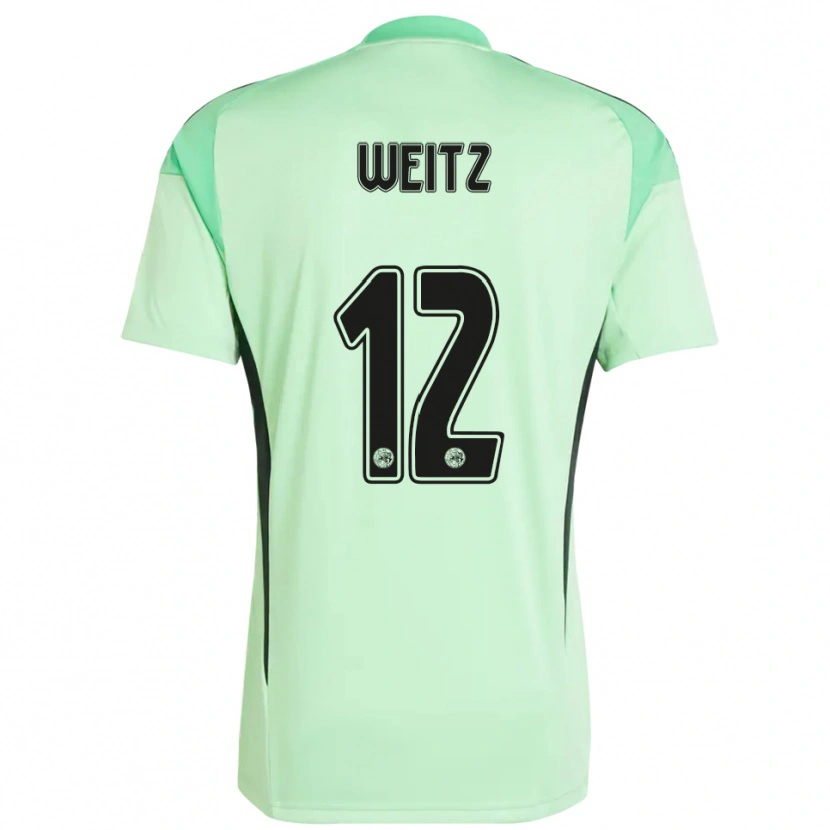 Danxen Herren Axel Weitz #12 Trikot Hellgrün Schwarz Torwarttrikot 2025/26 Schweiz