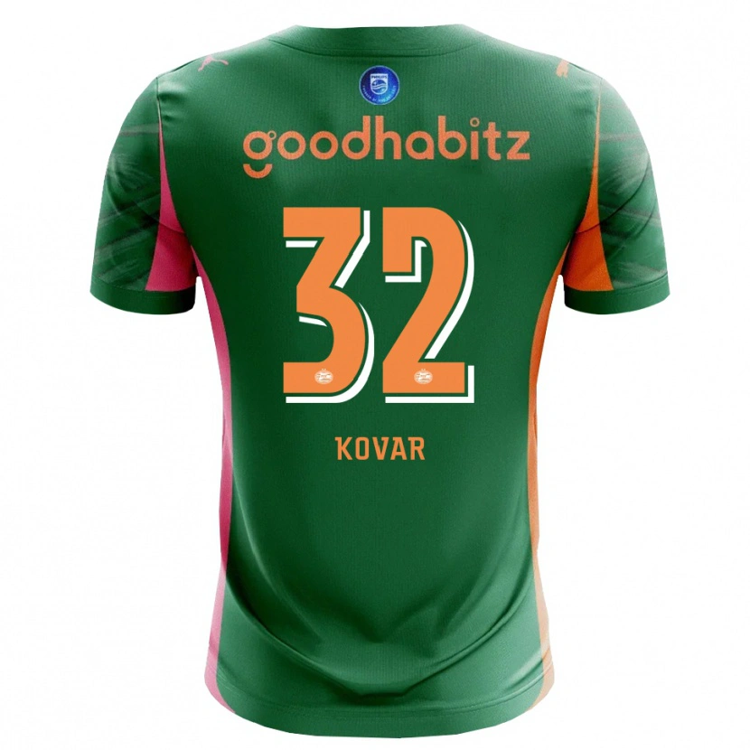 Danxen Herren Matej Kovar #32 Trikot Grün Orange Torwarttrikot 2025/26 Schweiz