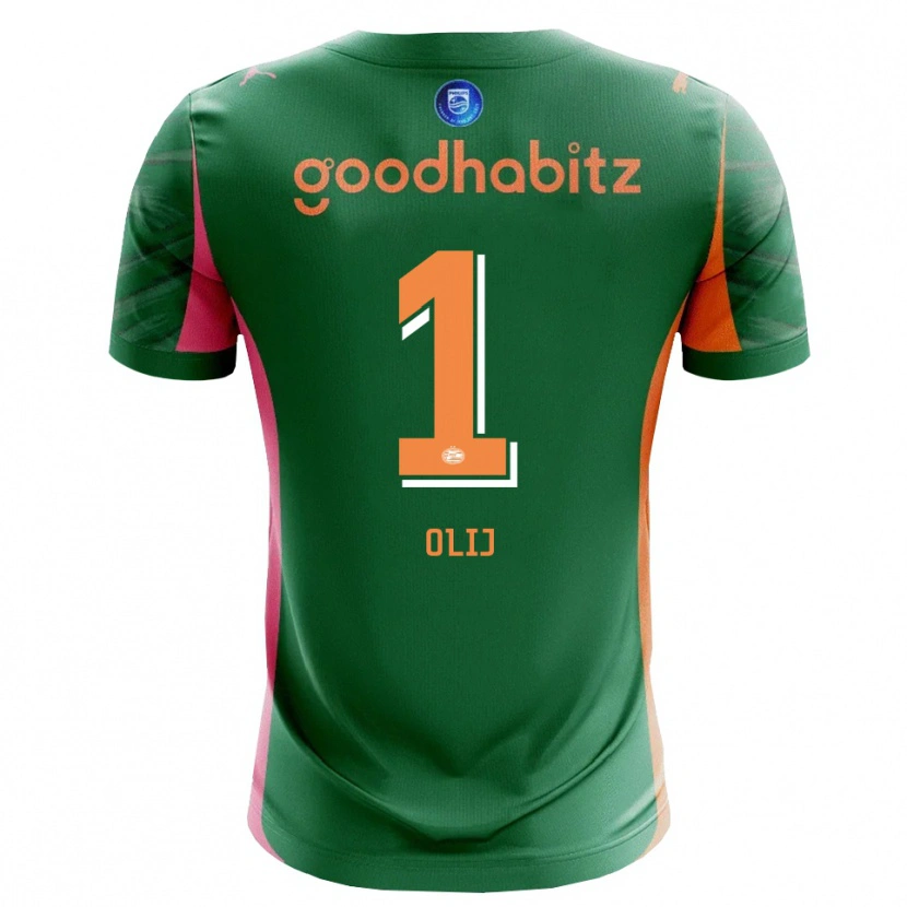Danxen Herren Nick Olij #1 Trikot Grün Orange Torwarttrikot 2025/26 Schweiz