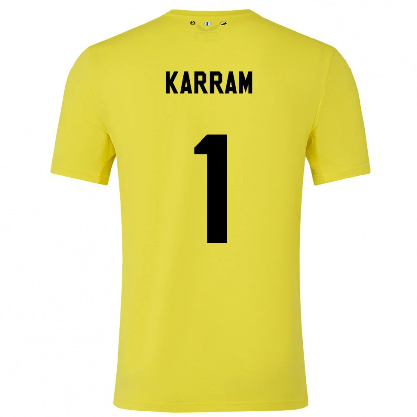 Danxen Herren Faris Karram #1 Trikot Gelb Schwarz Torwarttrikot 2025/26 Schweiz